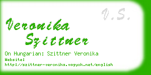 veronika szittner business card